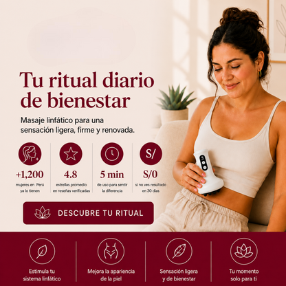Masajeador anticelulitis con calor y succión | GlowFit 2.0