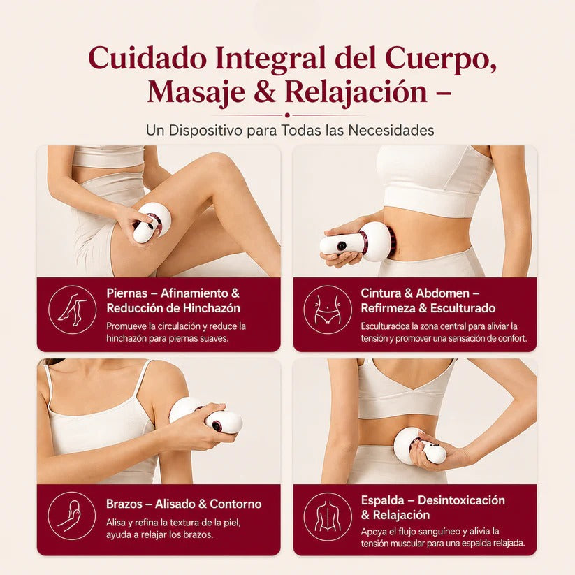 Masajeador anticelulitis con calor y succión | GlowFit 2.0
